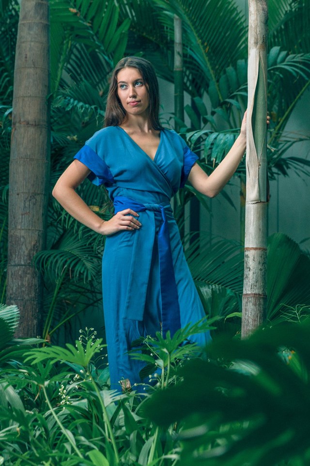 Robe Angkor Bleue 4