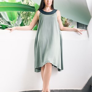 Robe Maternité Coton Bio Brique Lana I Robes Grossesse Eco-conçues