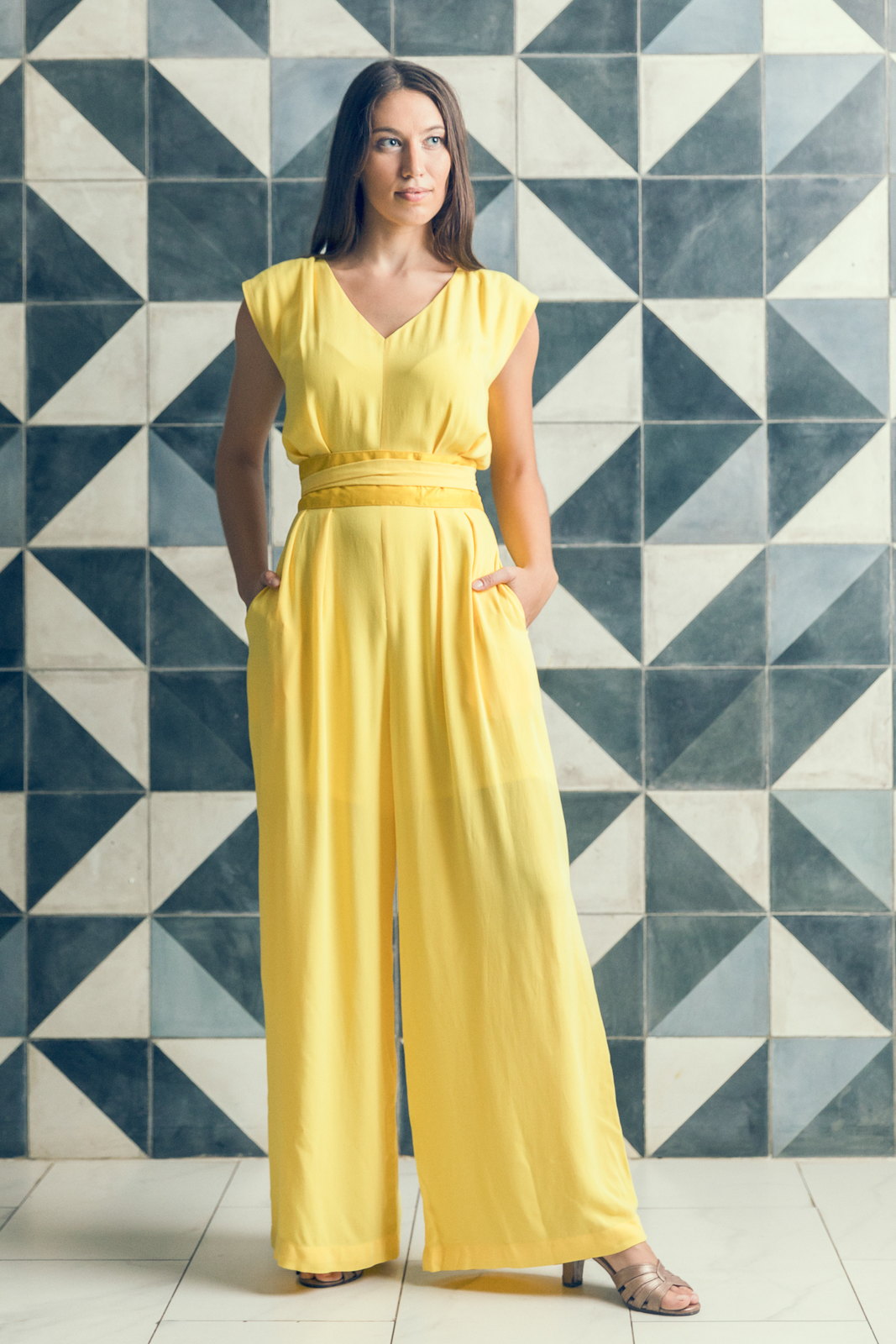 Combi-pantalon Bayon Jaune 4