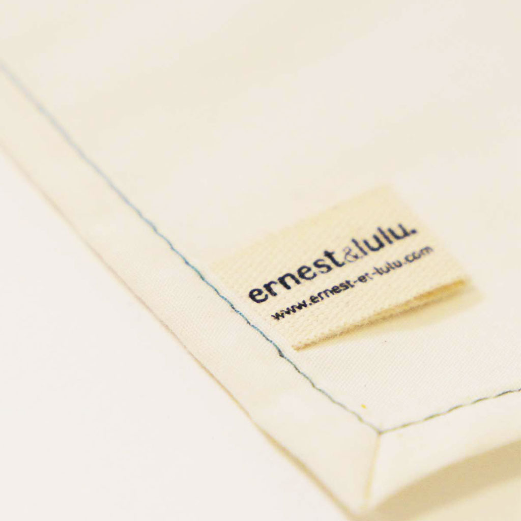 Mouchoirs en tissu bio unis made in france