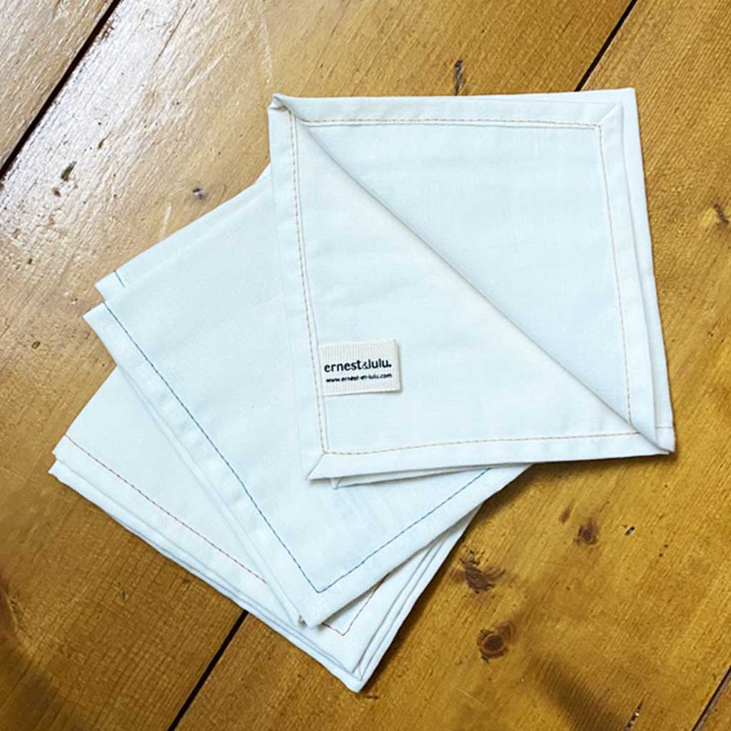 Mouchoirs en tissu bio made in france