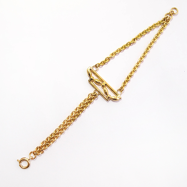 bracelet, laiton, bresma., doré, plaquéor, ethique, faitmain, paris