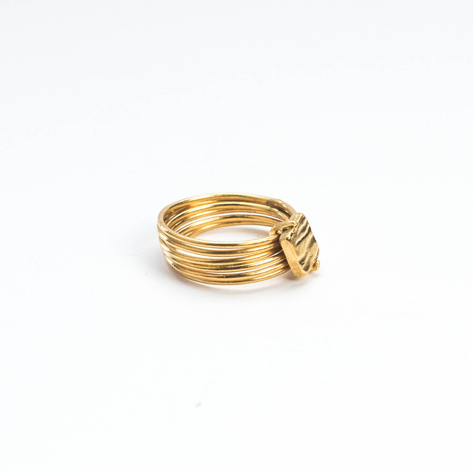 bague, bresma, semainier, laiton, dorée, schiste