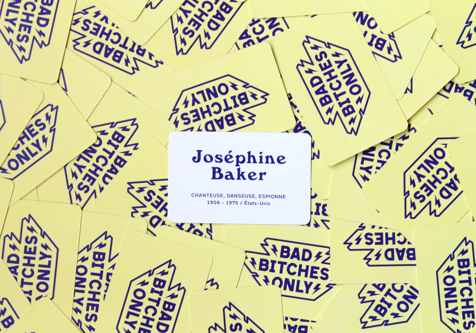 Cartes du jeu Bad Bitches Only, Joséphine Baker