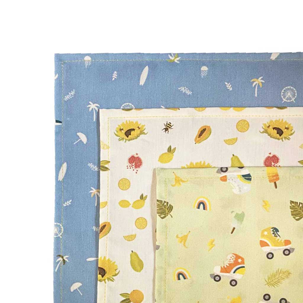 Mouchoirs en tissu imprimés made in france ernest&lulu