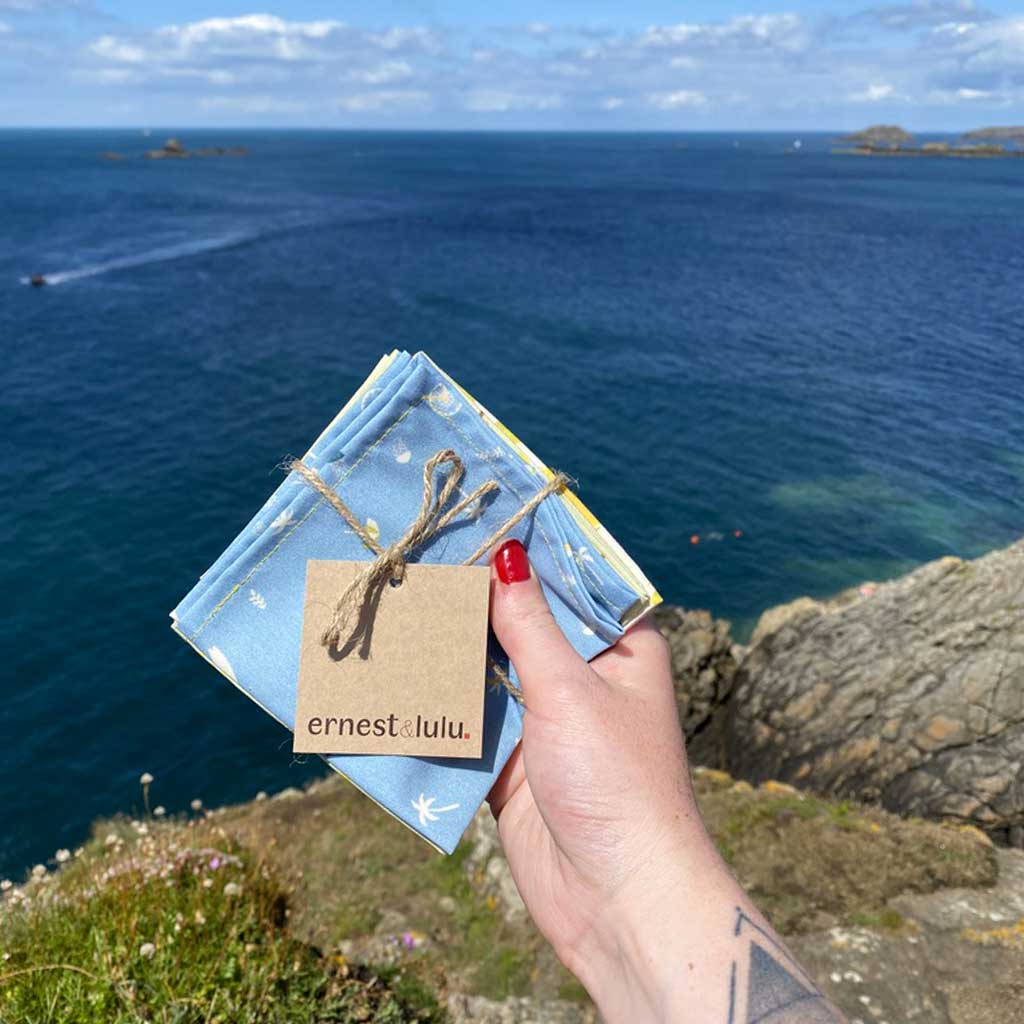 Mouchoirs en tissu bio made in france - ernest&lulu