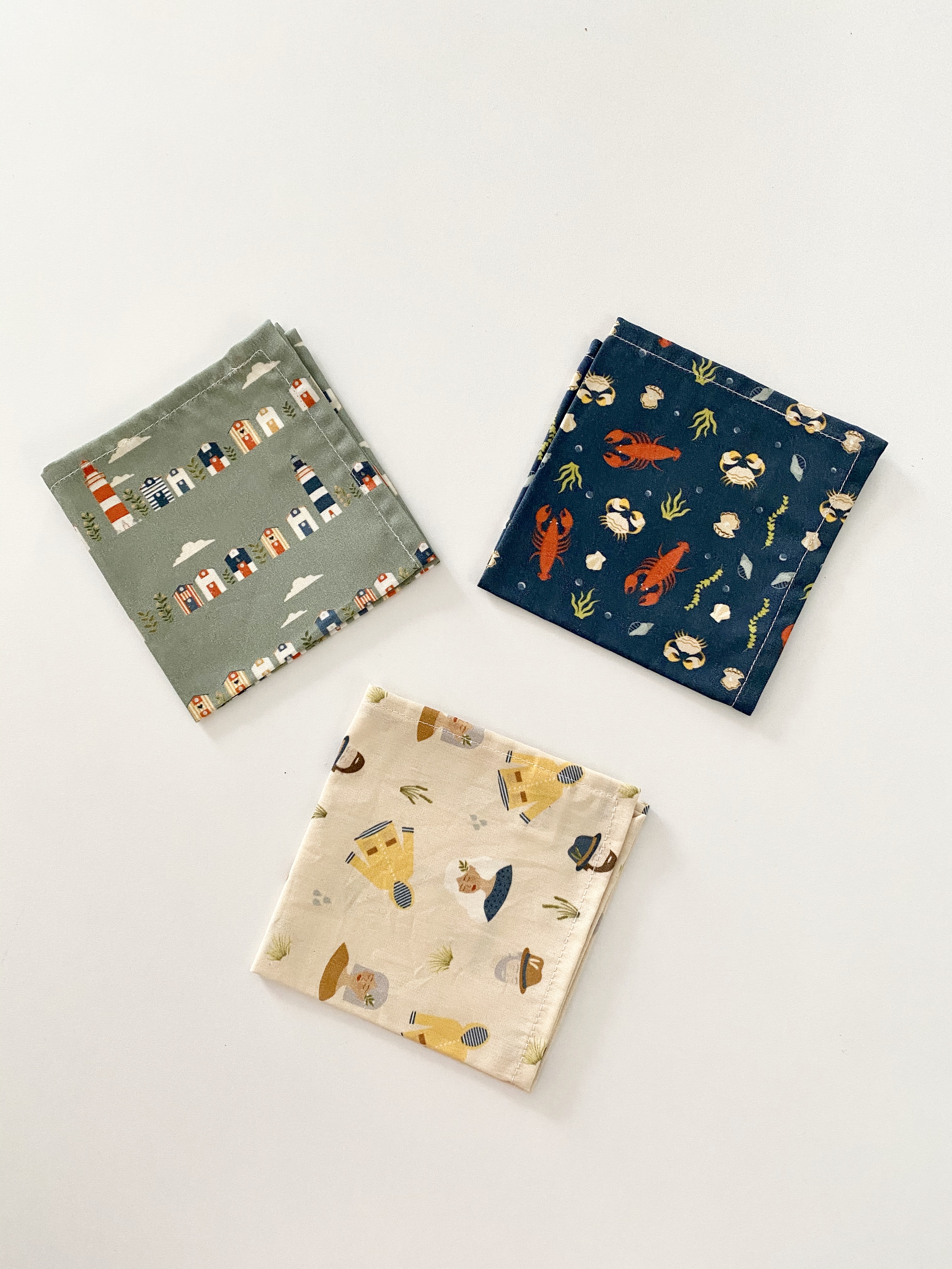 Mouchoirs en tissu bio made in france - ernest&lulu