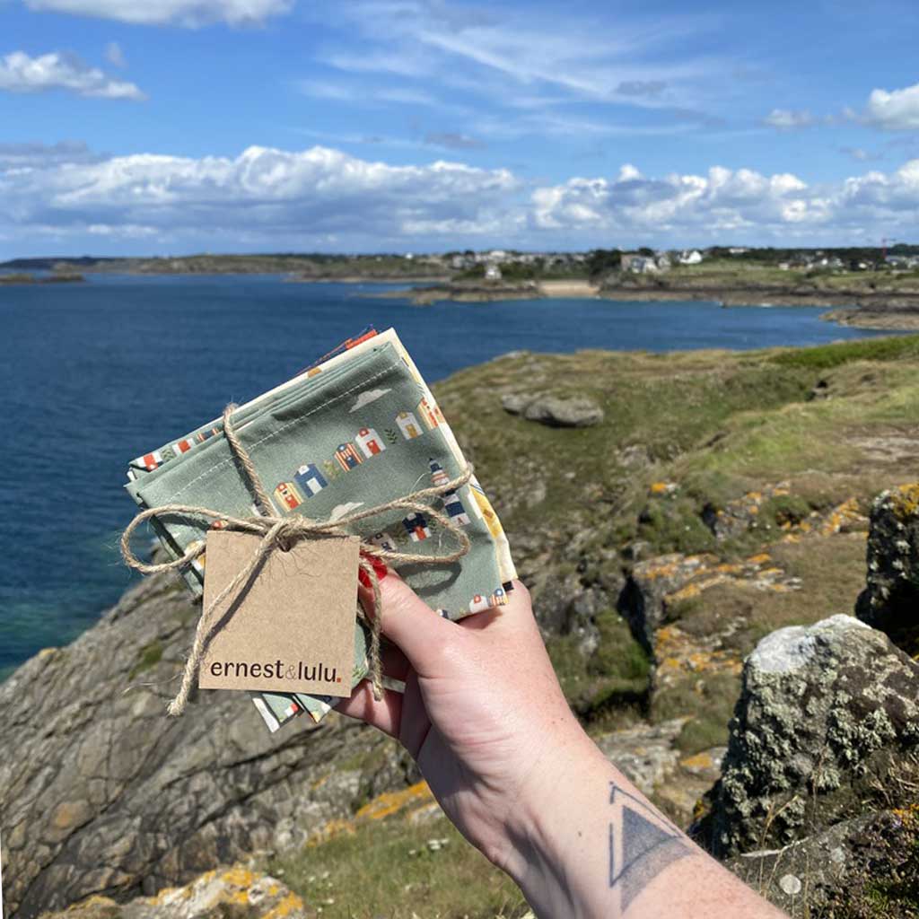 Mouchoirs en tissu bio made in france - ernest&lulu