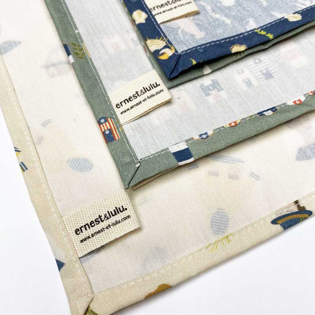 Mouchoirs lavables bio made in france - ernest&lulu