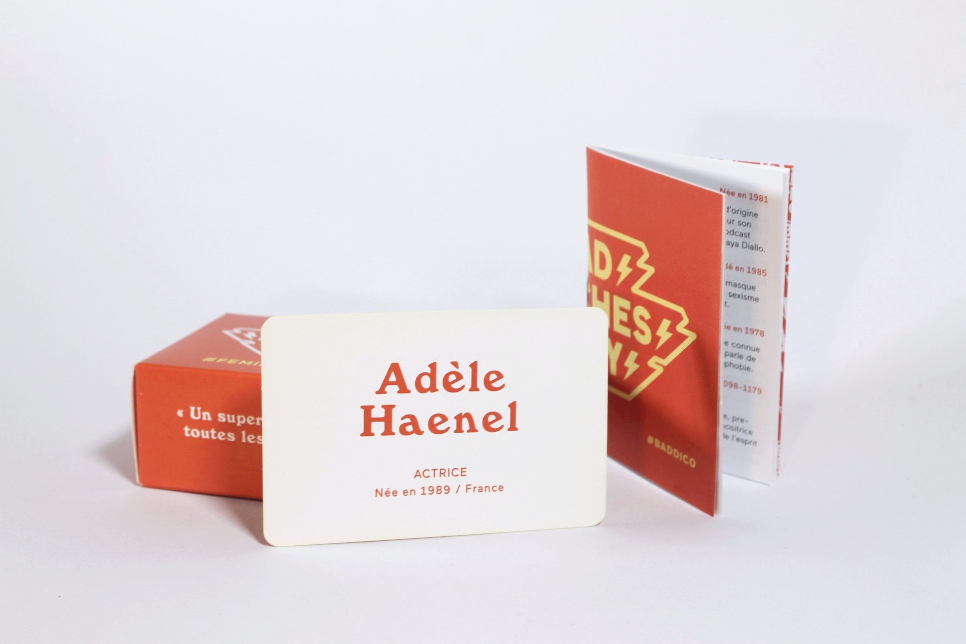 Cartes de l'extension Feminist Warriors, Adèle Haenel