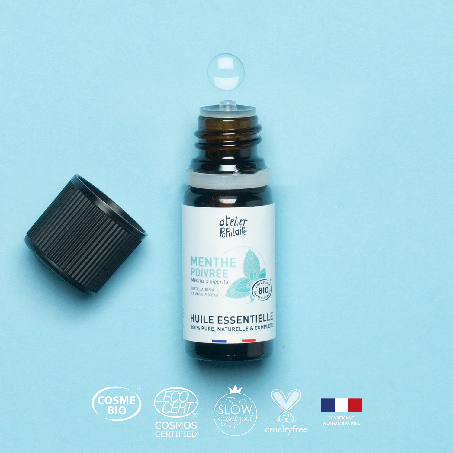 Huile essentielle biologique de Menthe poivrée | 10mL 3