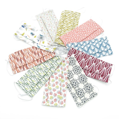 Masque en tissu lavable - Certifié UNS1 et UNS2 - Adulte