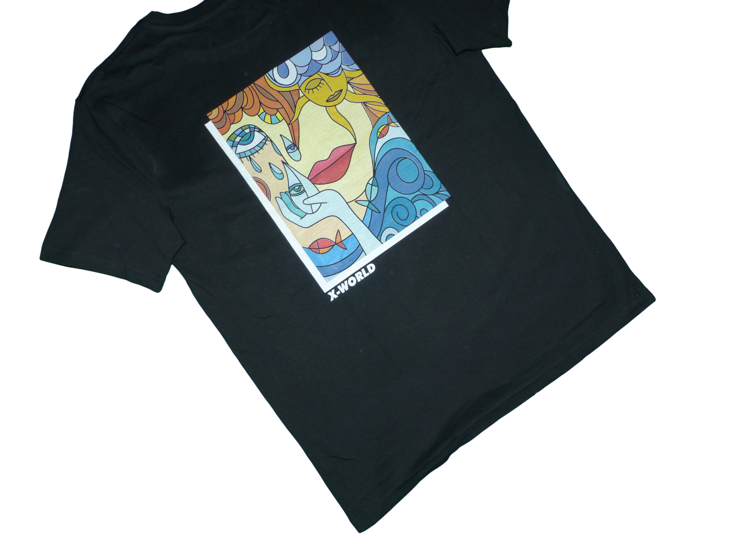 T-shirt - "Abstract Eyes" - Noir 4