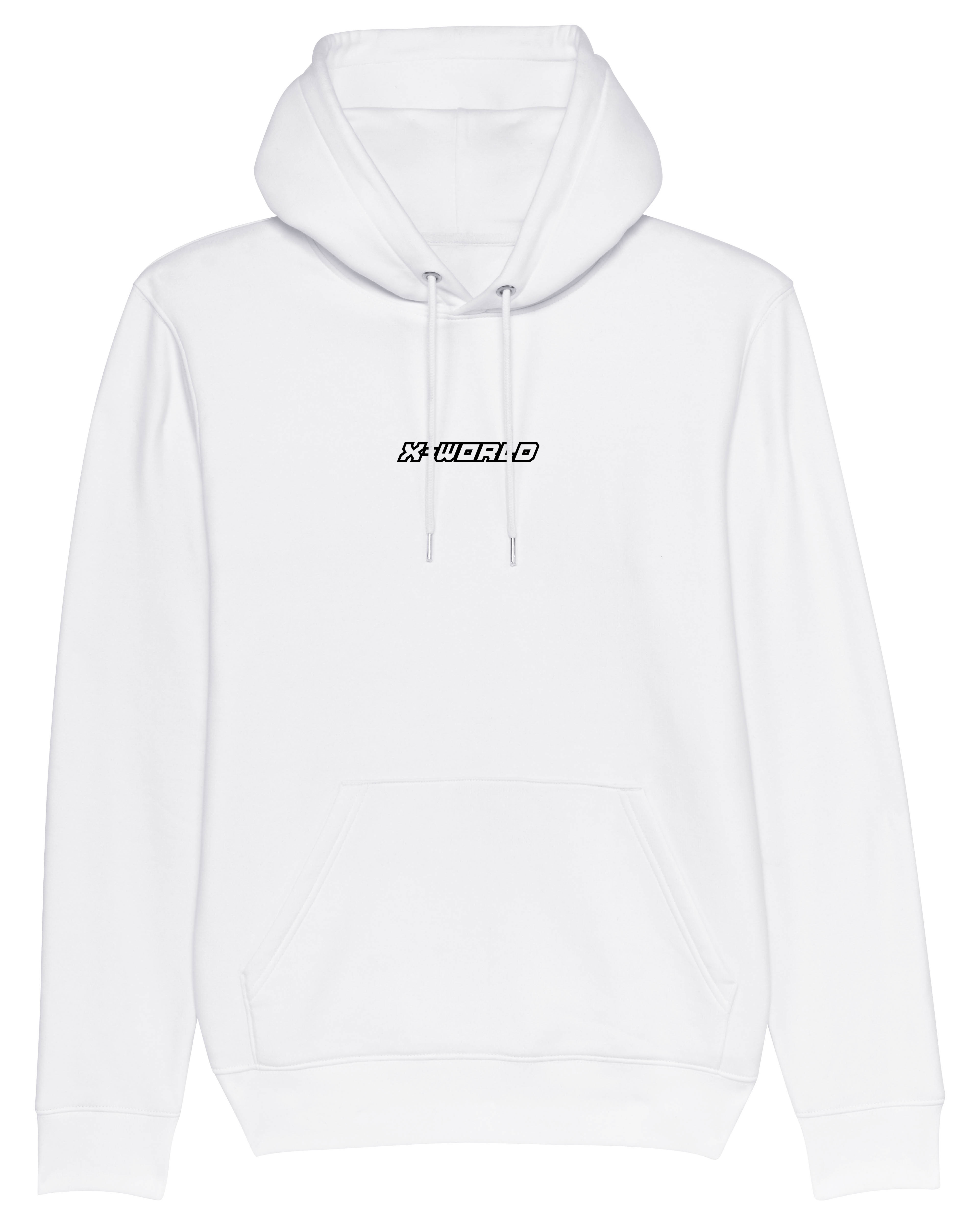 Sweat à capuche - "Univers" - Blanc 3