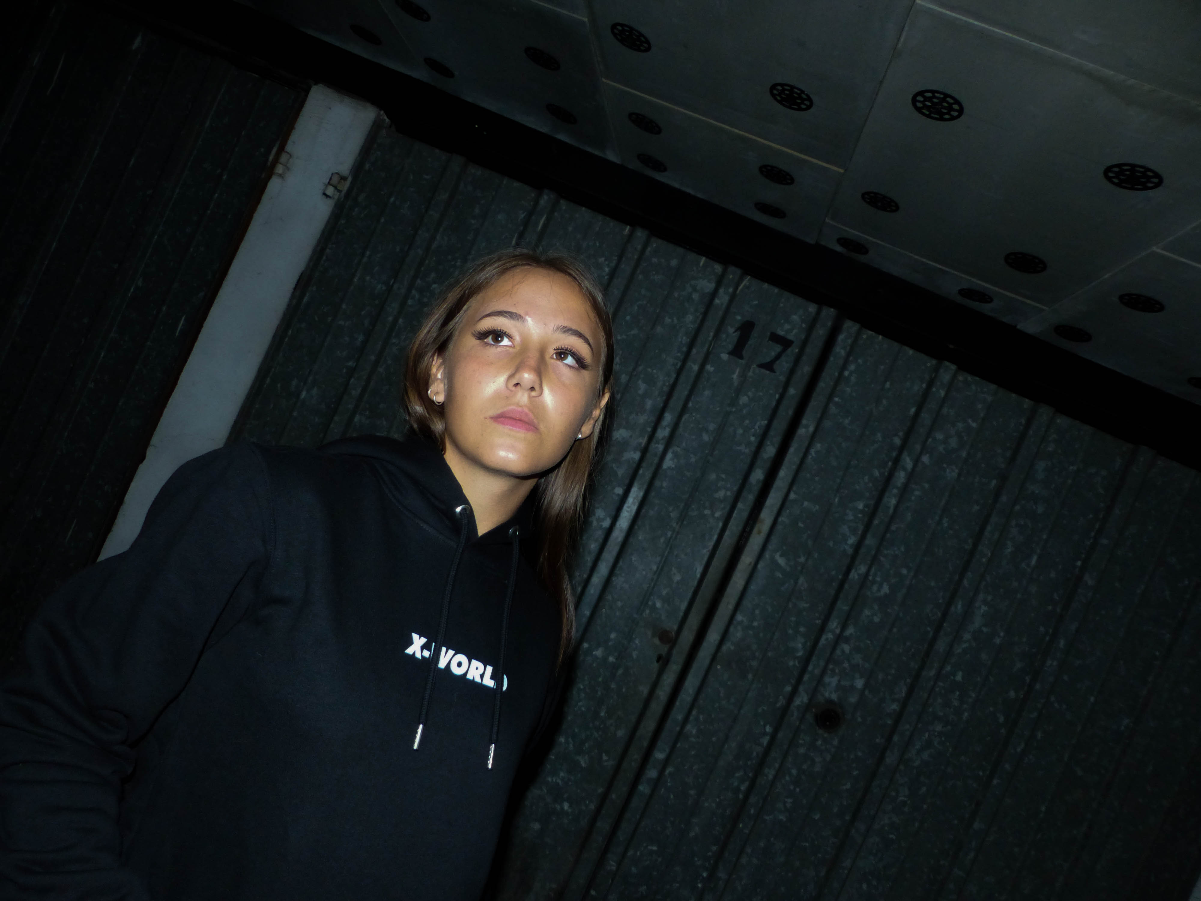 Sweat à capuche - "Abstract Eyes" - Noir 6