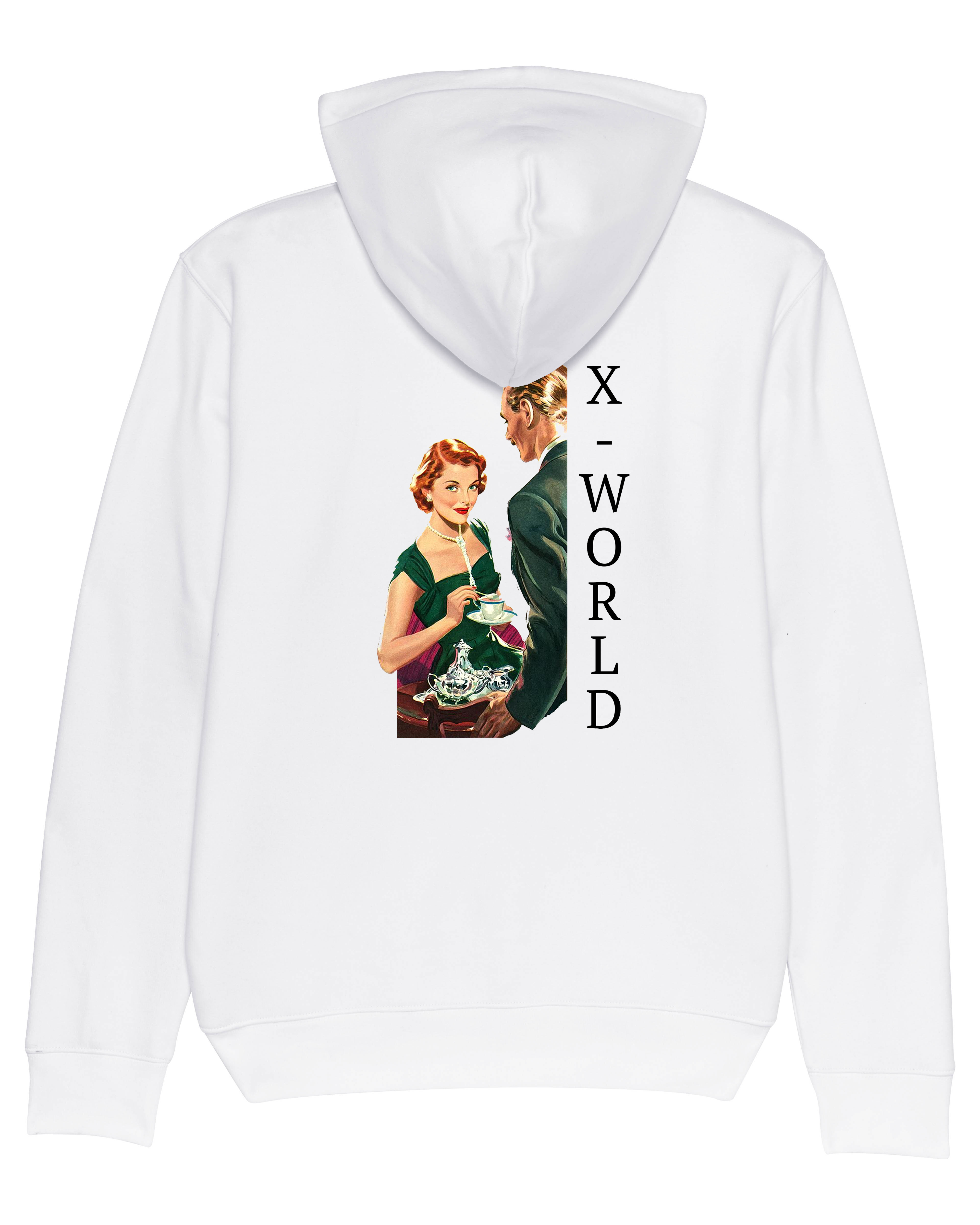 Sweat à capuche - "Woman look at you" - Blanc 2