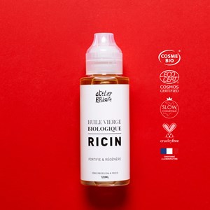 Huile vierge biologique de Ricin | 120mL