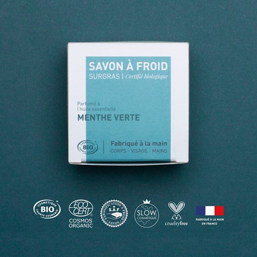 Menthe verte | Savon à froid surgras certifié BIO