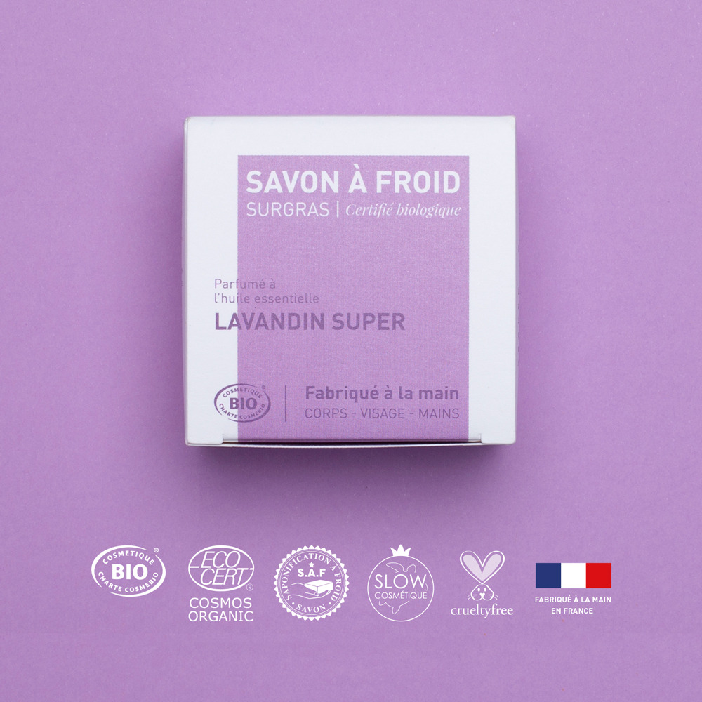 Lavandin super | Savon à froid surgras certifié BIO 2