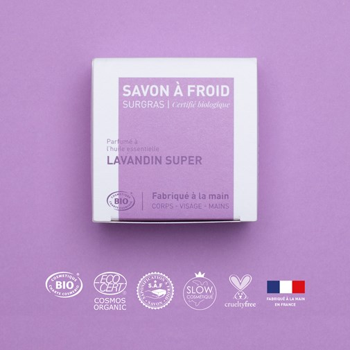 Lavandin super | Savon à froid surgras certifié BIO