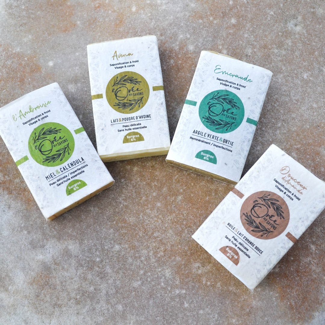 Coffret savons zéro déchet - 4x100g- Tous types de peaux 5