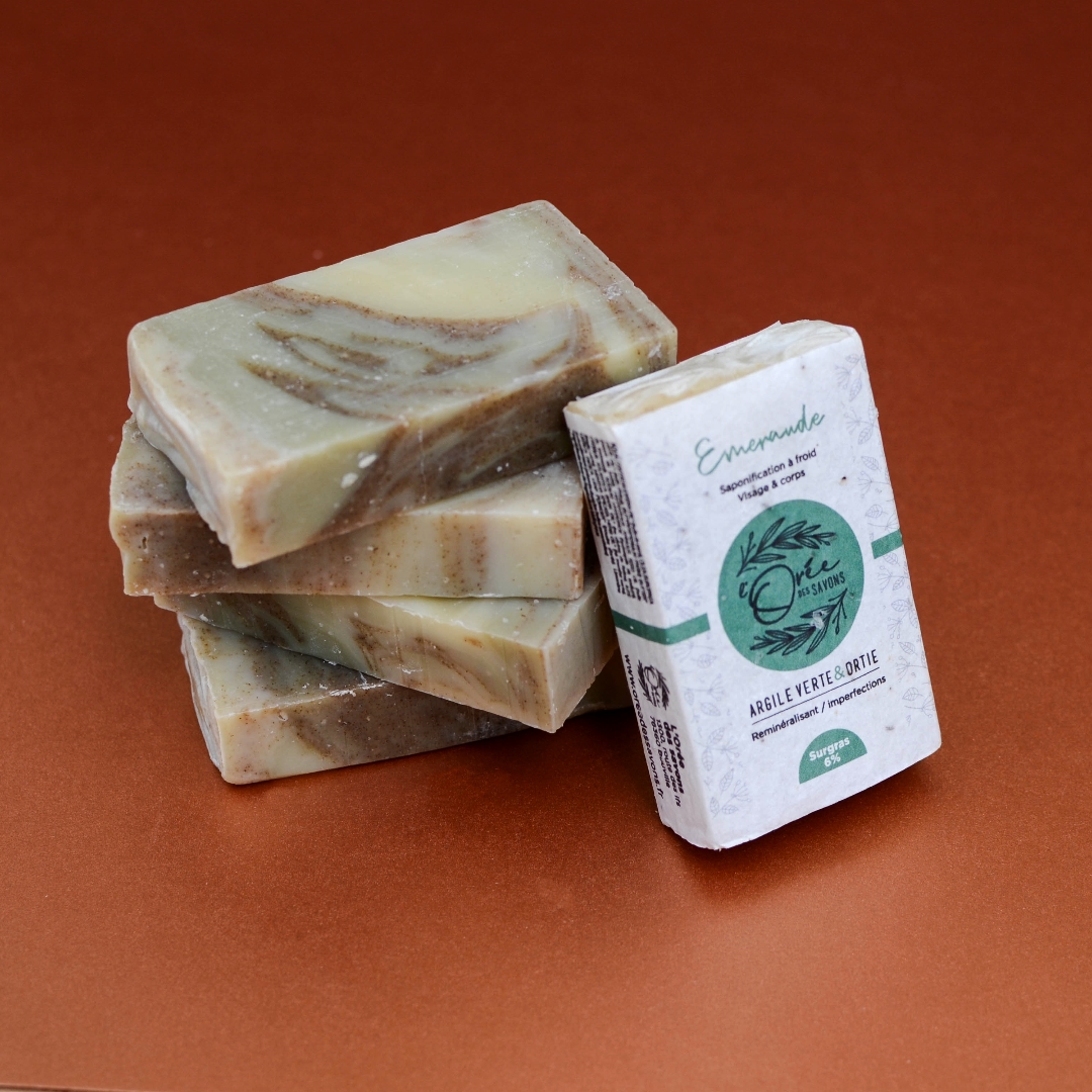 Savon solide Emeraude - Argile Verte & Ortie - 100g - toutes peaux / Imperfections 3