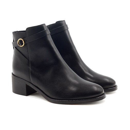 Bottines cavalières cuir noir