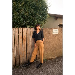 Pantalon Paolo Camel - Coton upcyclé
