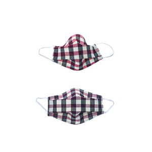 Lot de 5 Kramasks - Collection Grands Carreaux Bandes Noires