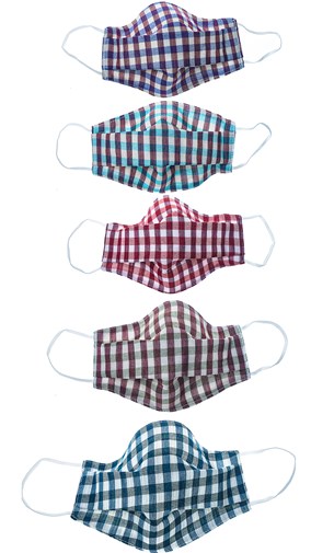 10 masques solidaires pour PSE Collection Carreaux Intermédiaires / 5 pour mes proches, 5 pour PSE