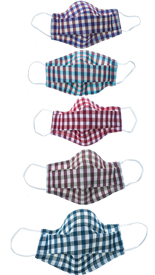 10 masques solidaires pour PSE Collection Carreaux Intermédiaires / 5 pour mes proches, 5 pour PSE 2