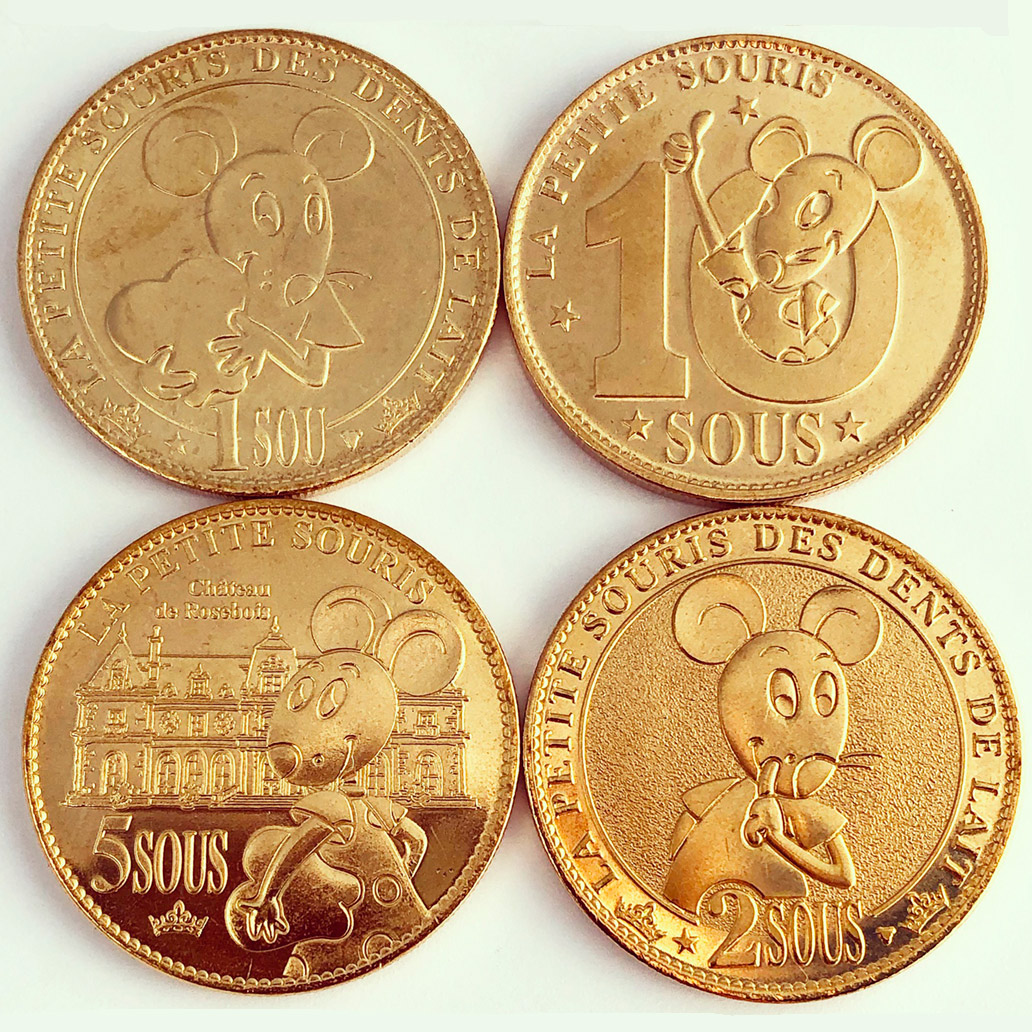 Pièces en nordic gold