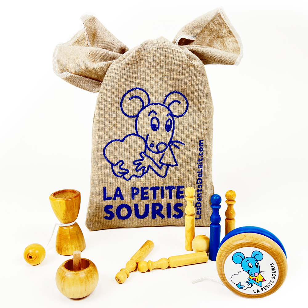 Ensemble de jeux traditionnels en bois