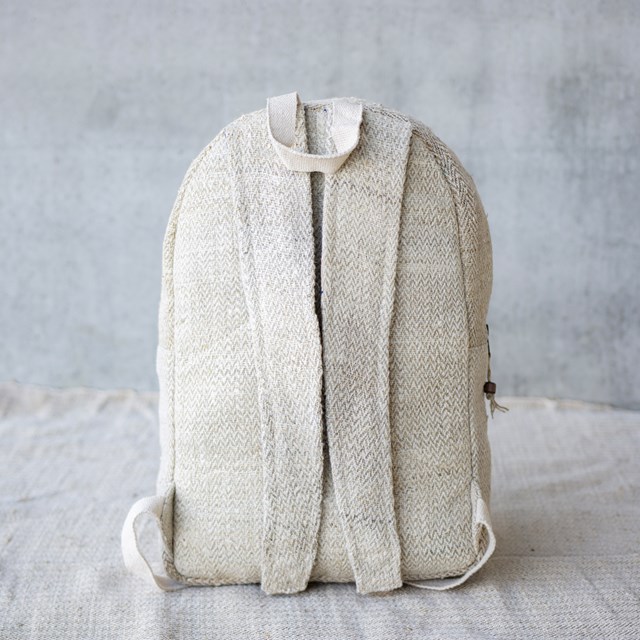 sac à dos écologique en chanvre upcyclé - Ravi Anis- Vue dos