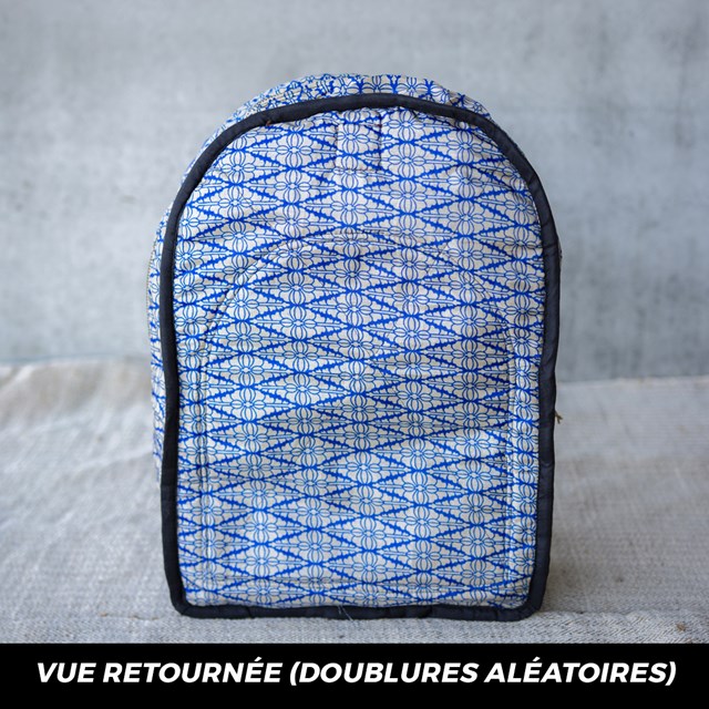 sac à dos écologique en chanvre upcyclé - Ravi Anis- Vue retournee