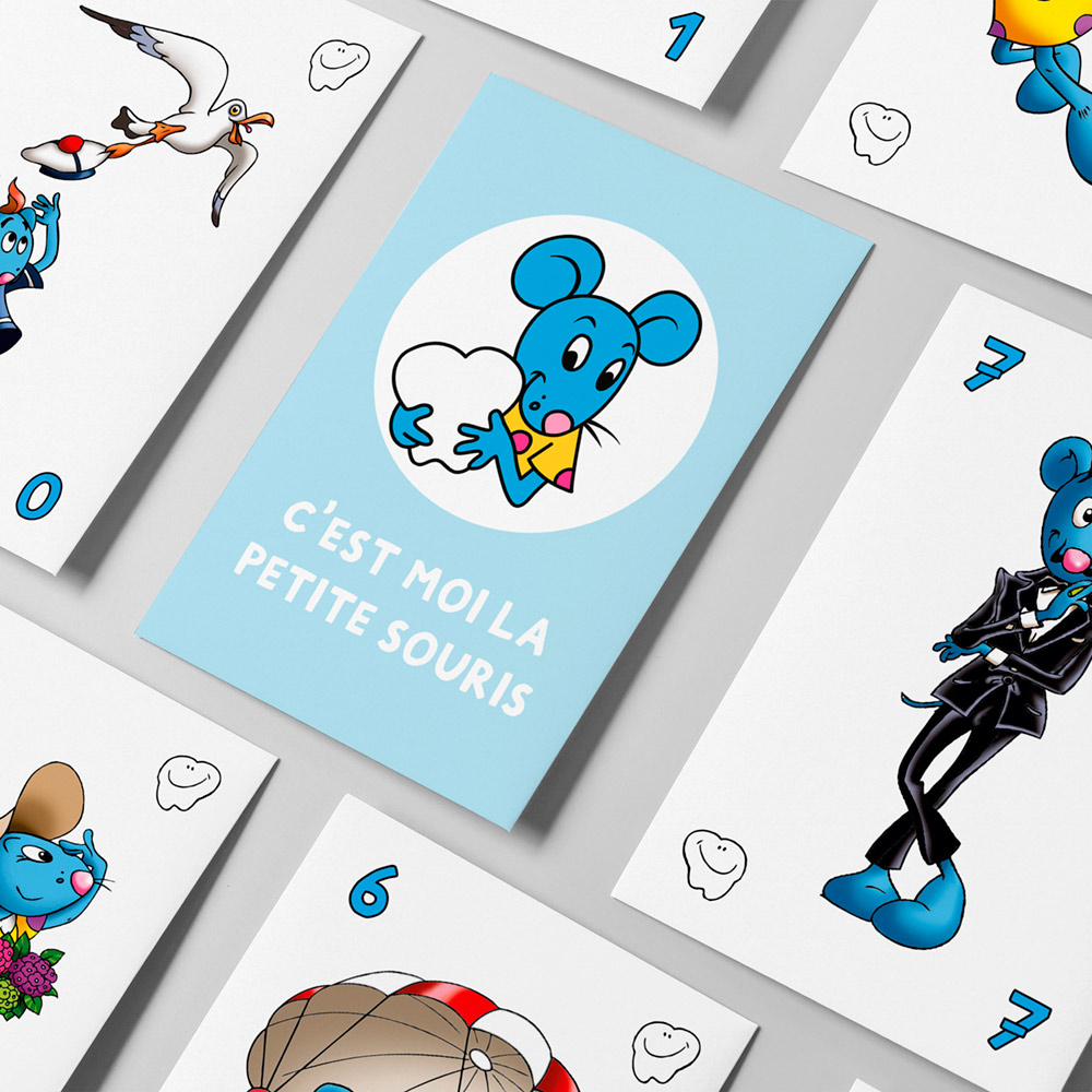 Cartes à jouer sur la thème de la Petite Souris