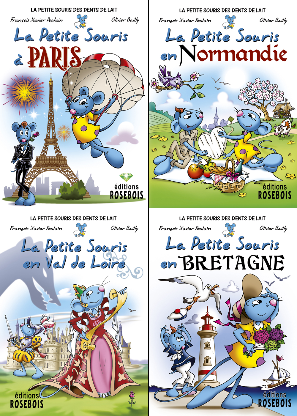 4 albums des aventures de la Petite Souris des dents de lait
