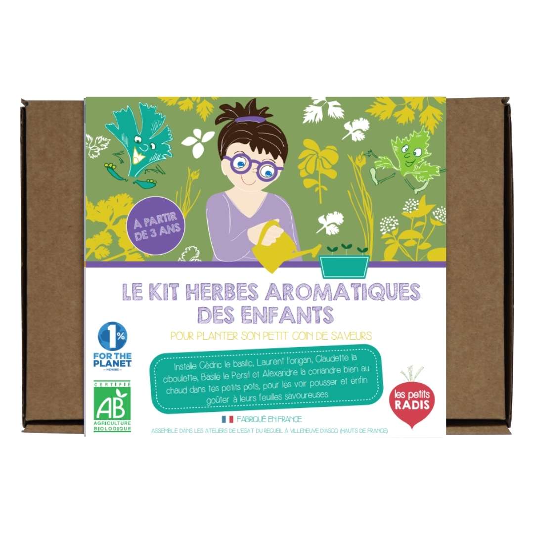 Kit herbes aromatiques des enfants bio 2