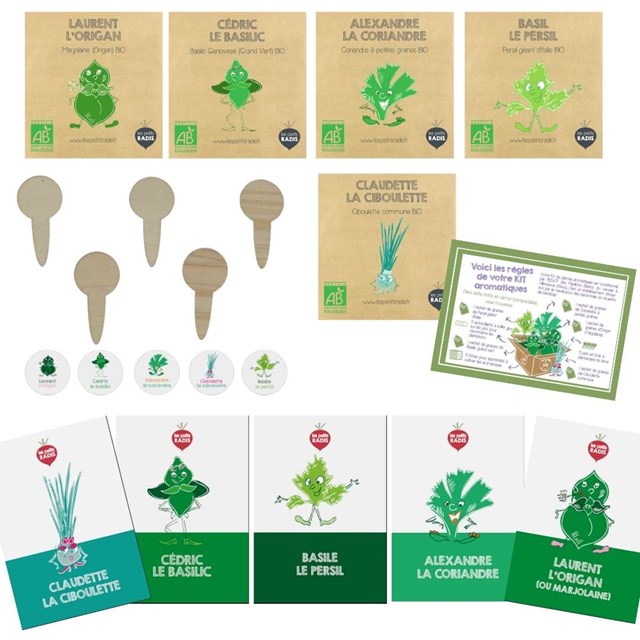 Kit herbes aromatiques des enfants bio 3