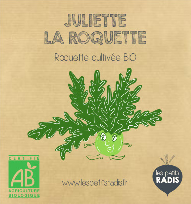 Mini-kit de semis - graines de roquette bio - Juliette la roquette 3