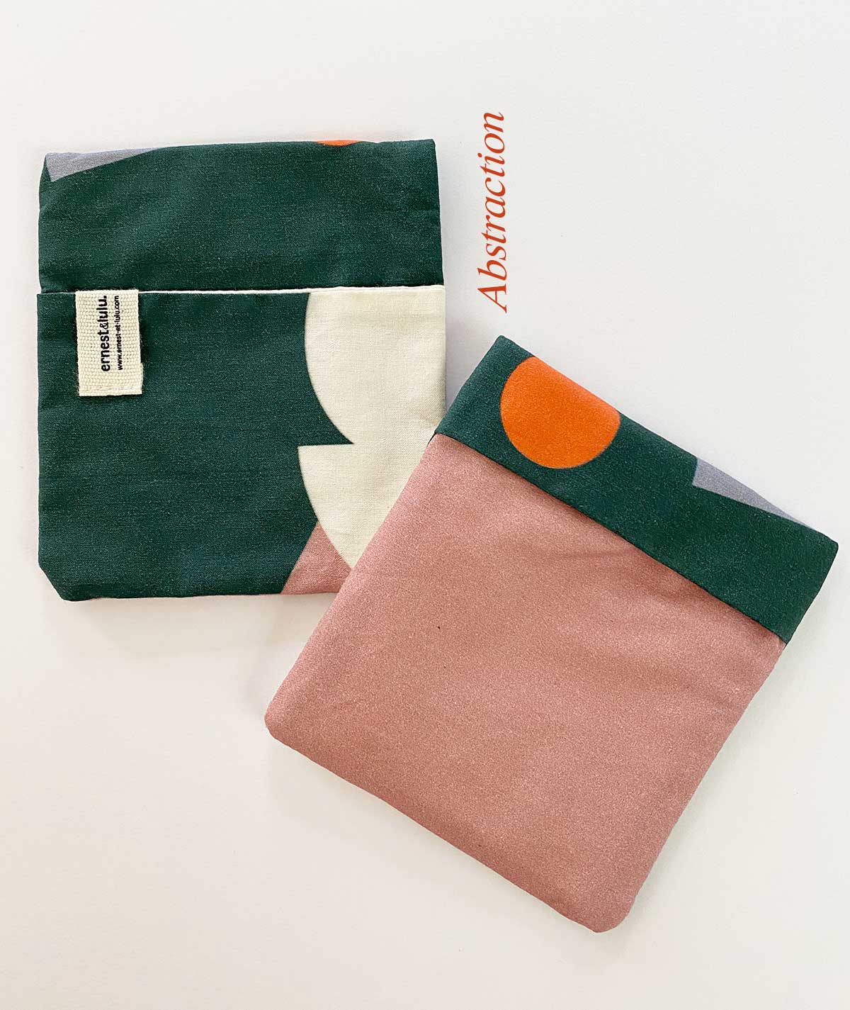 pochette pour mouchoirs en tissu lavables bio ernest&lulu