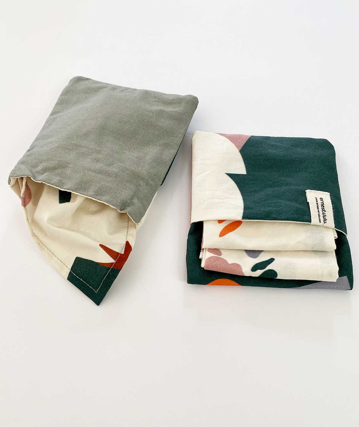 pochette pour mouchoirs en tissu lavables bio ernest&lulu