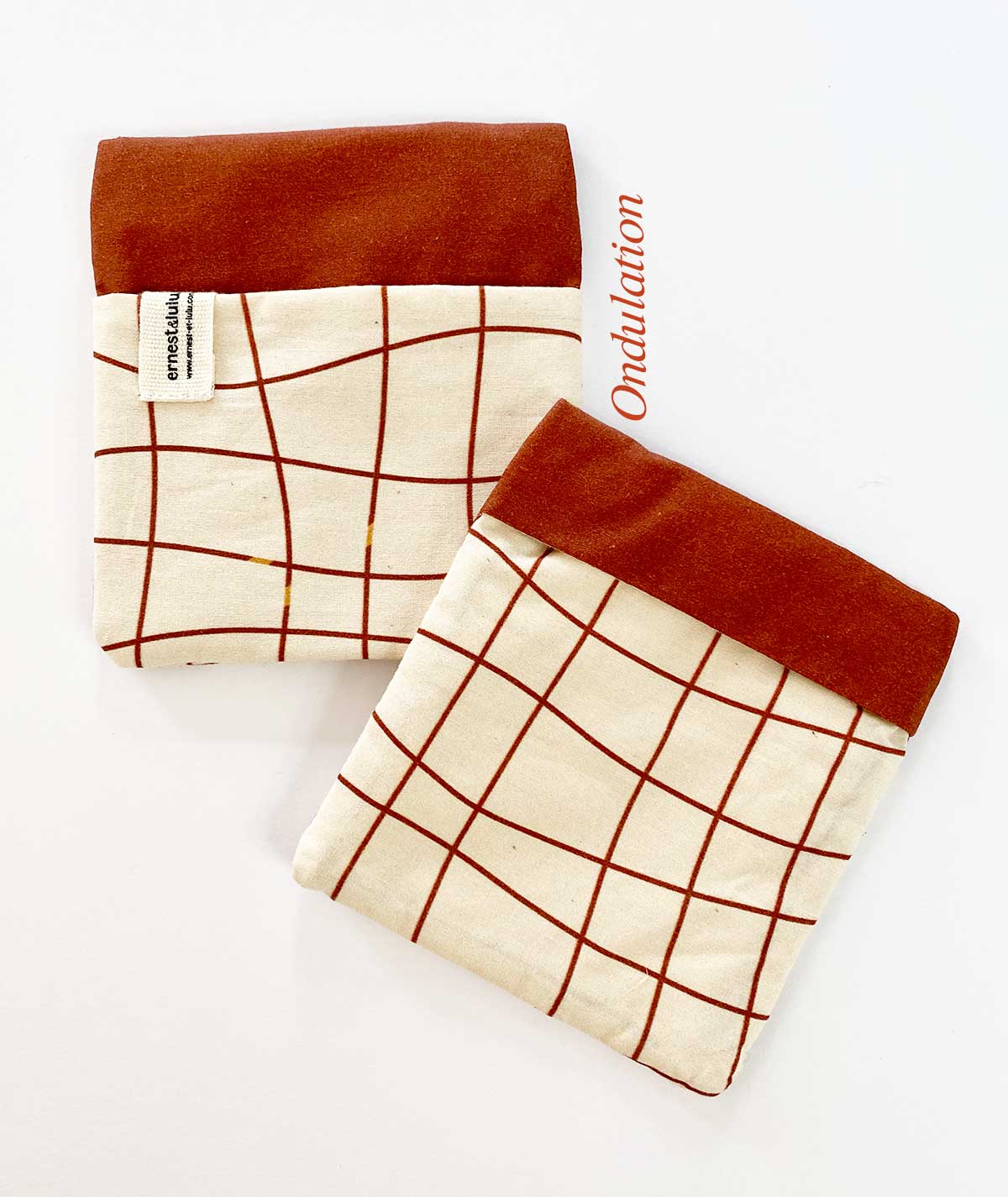 pochette pour mouchoirs en tissu lavables bio ernest&lulu