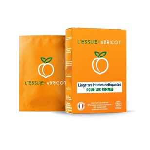 L'Essuie-Abricot – 0 déchet - 7 lingettes intimes indiv femme certifiées bio