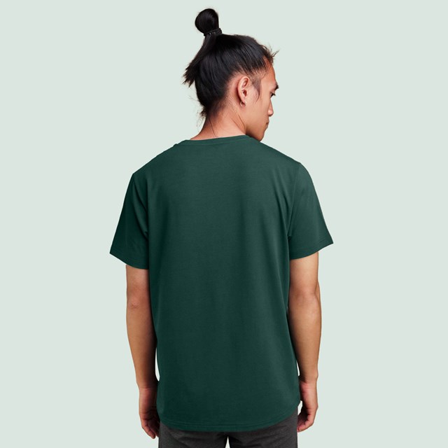 T-shirt vert bouteille micromodal pour hommes