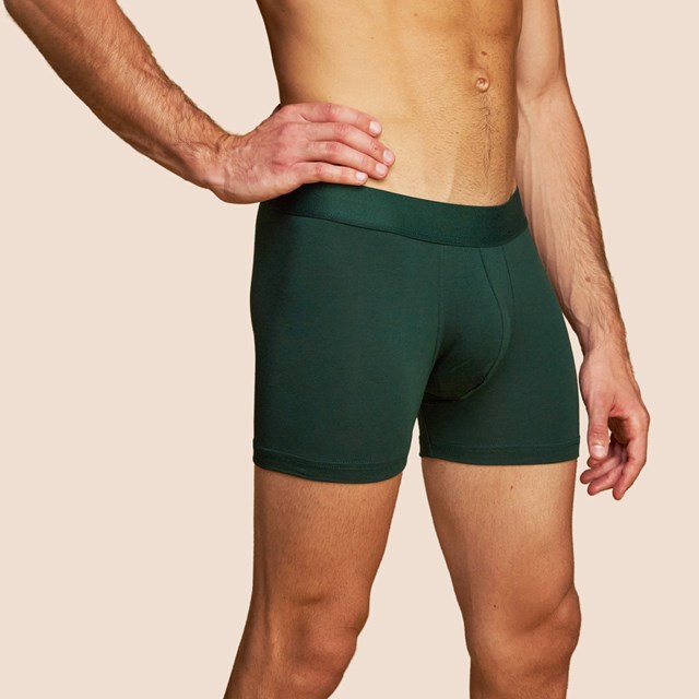 Boxer confortable pour hommes vert foncé