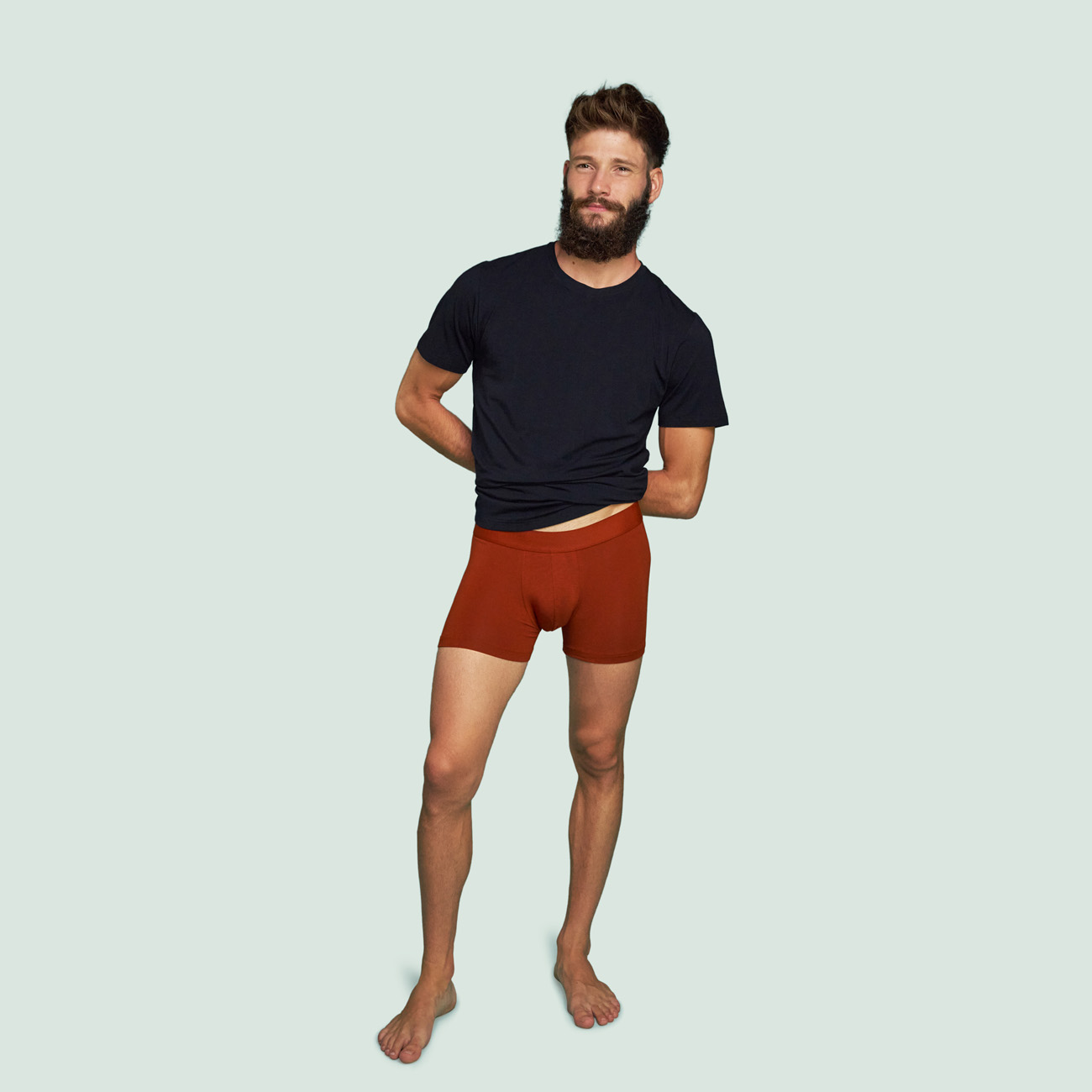 Boxer confort rouille pour hommes petrone