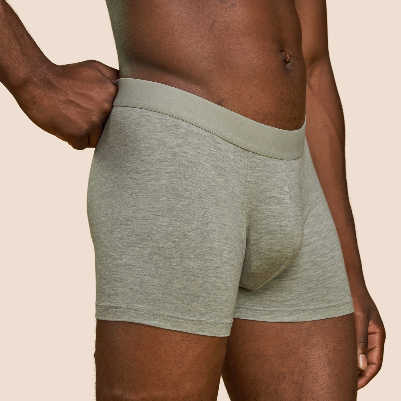 Boxer confortable gris clair pour hommes