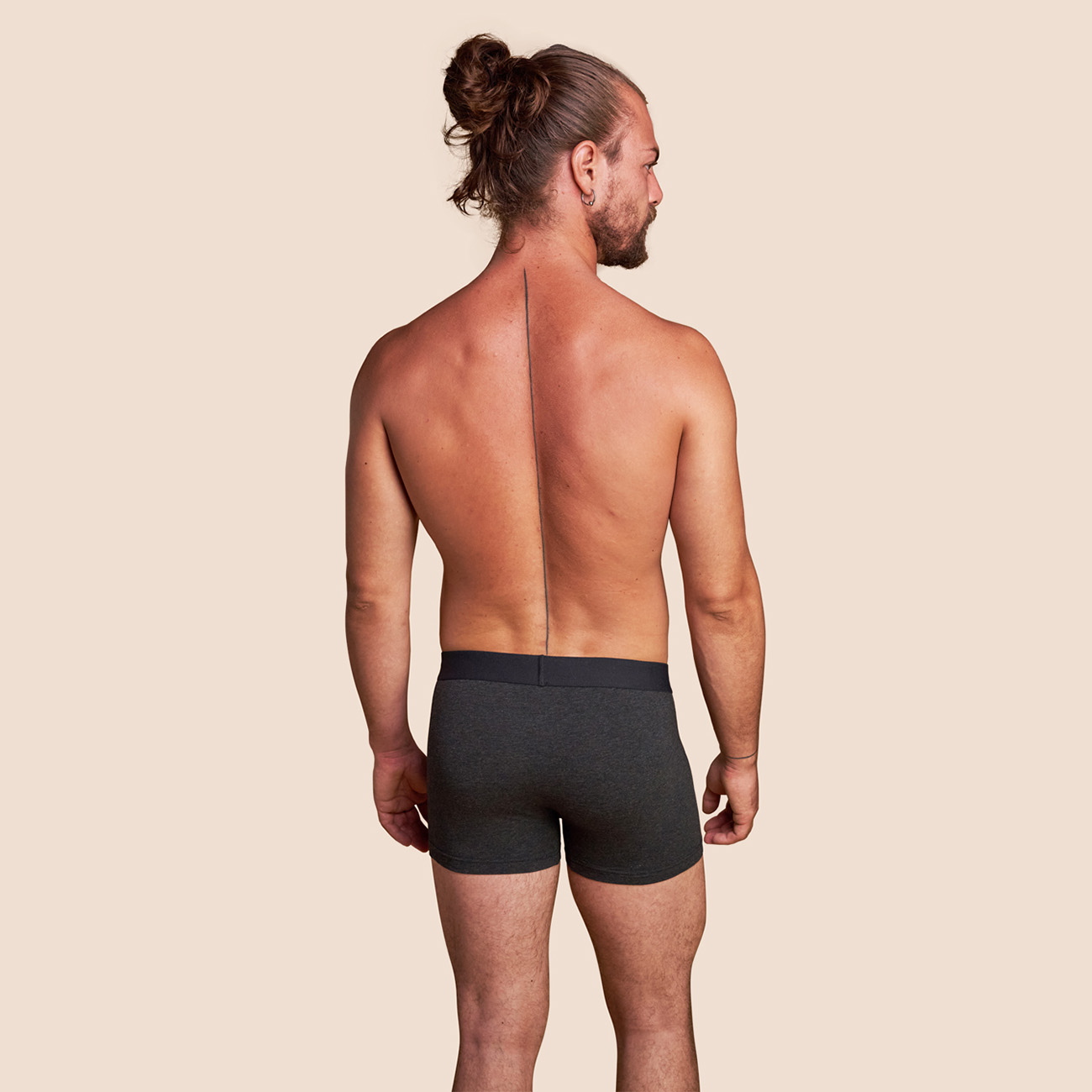 Boxer confortable gris foncé pour hommes