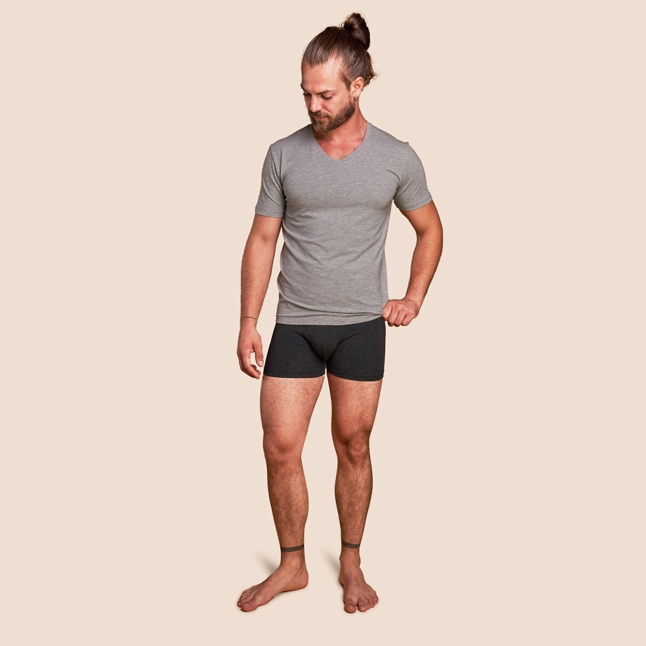Boxer confortable gris foncé pour hommes